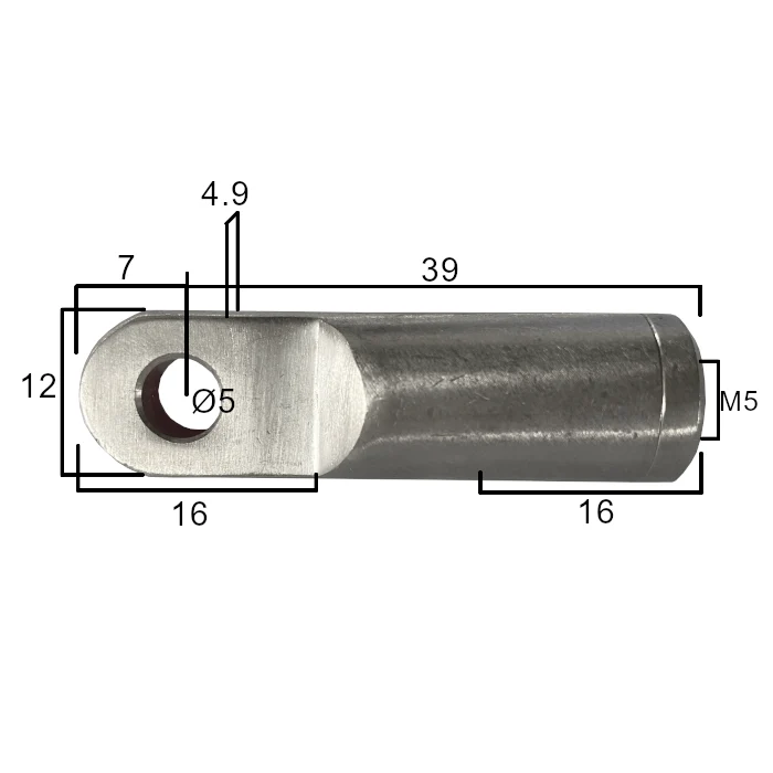 Occhiello con filettatura interna DX/SX – AISI 316L