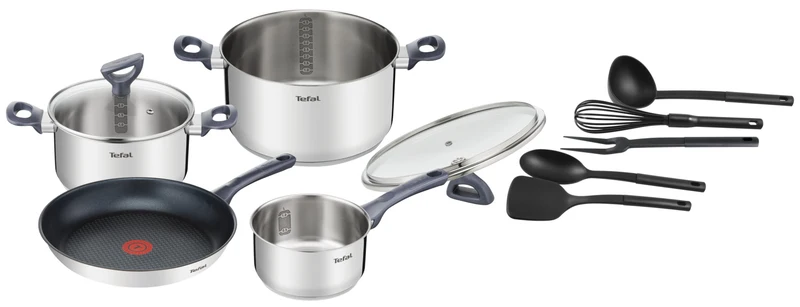 User manual and frequently asked questions Tefal Daily Cook Induction Stainless Steel 4pc Set + Utensils