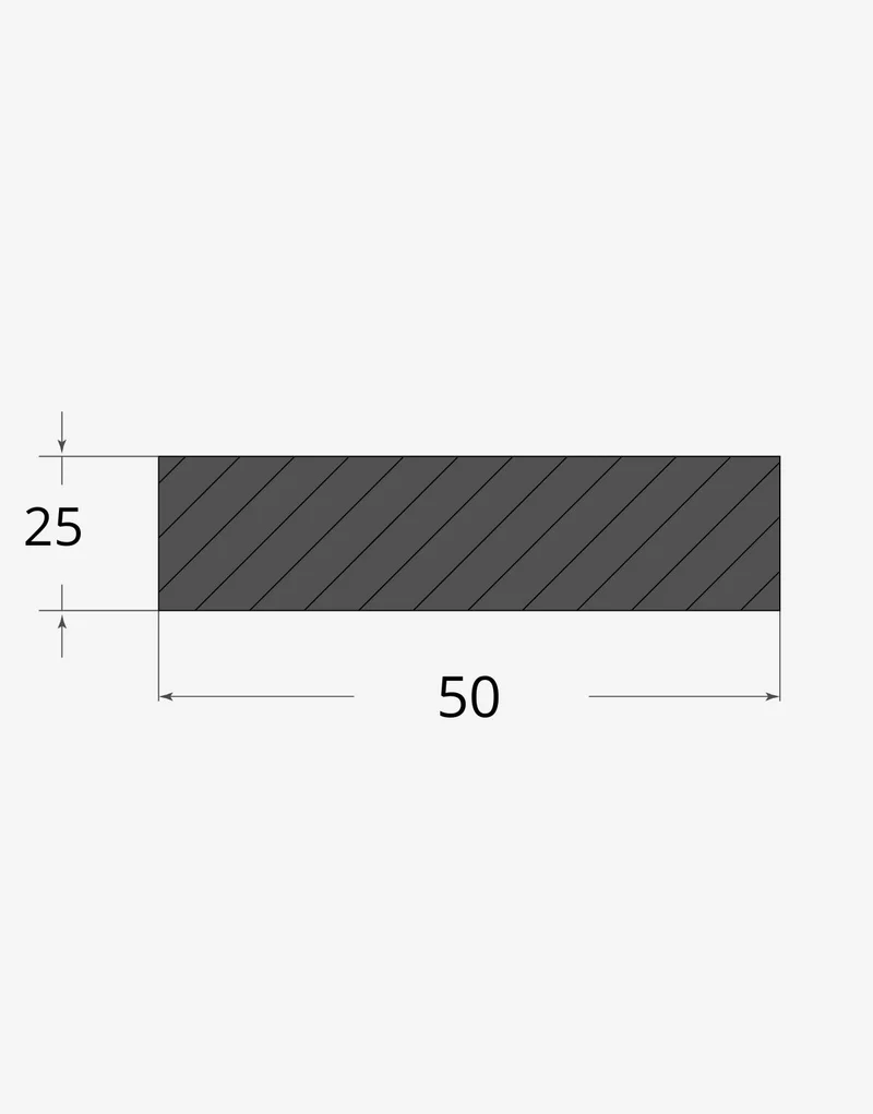 Piatto 50x25mm