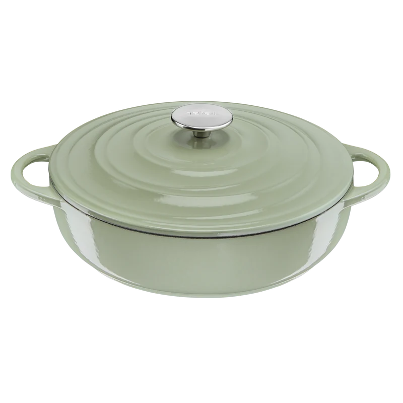 User manual and frequently asked questions Tefal LOV Induction Cast Iron Green Lichen Shallowpot 28cm/3.8L + Lid
