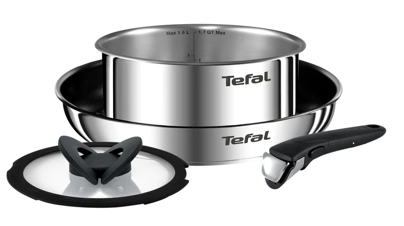 User manual and frequently asked questions Tefal Ingenio Emotion Stainless Steel Induction 4pc Mixed Set