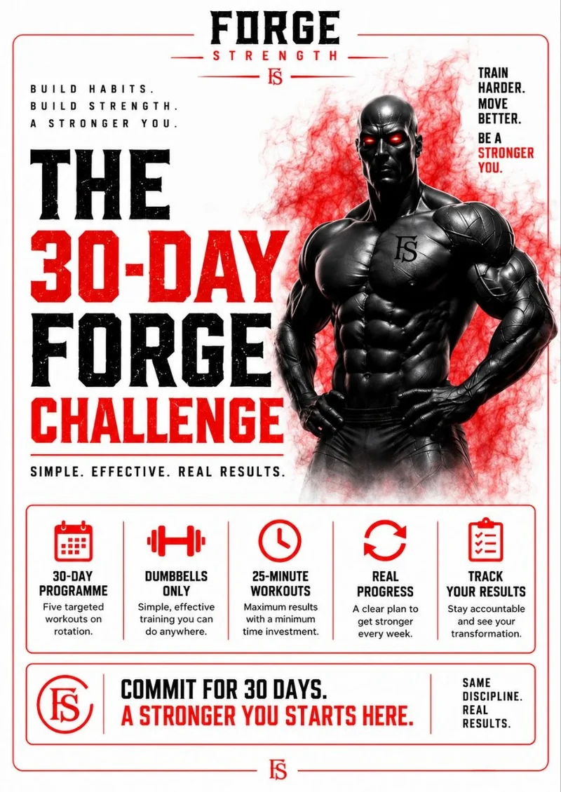 30-Day Forge Dumbbell Challenge