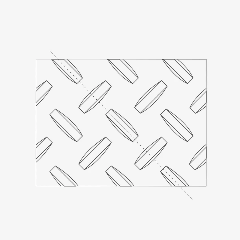 Lamiera in alluminio mandorlata - 150x300 - 3mm
