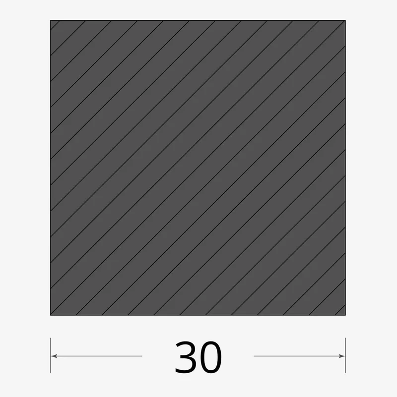 Quadro pieno 30x30mm