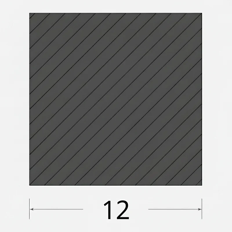 Quadro pieno 12x12mm