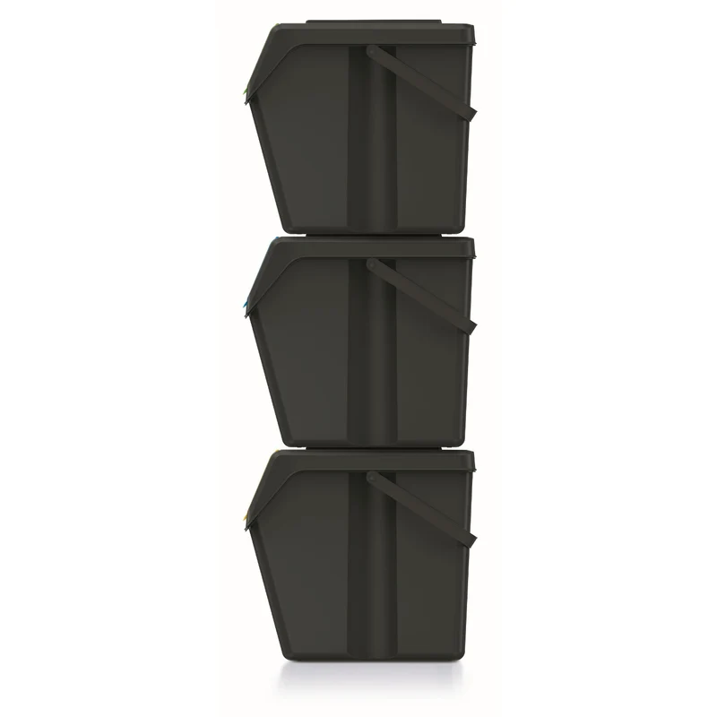 Keden SORTI BOX 3x25l cestino per rifiuti - nero riciclaggio