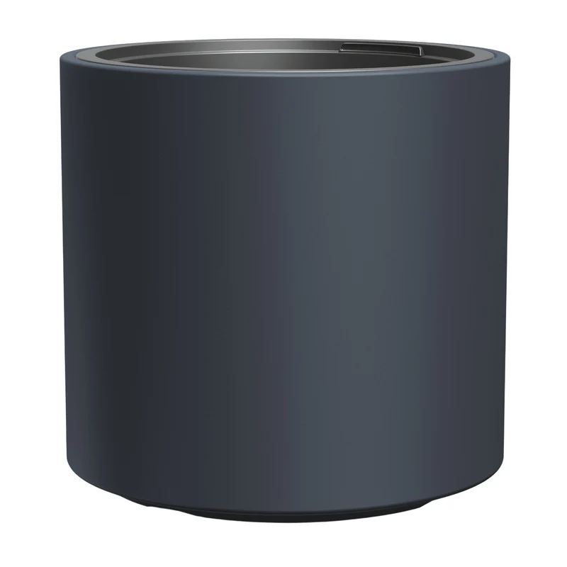 Vaso da fiori Prosperplast, con inserto, resistente al gelo, altezza 38 cm, antracite, Heos