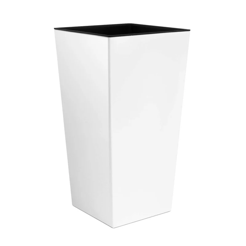 Vaso da fiori con inserto Urbi Square DURS200-S449 - bianco