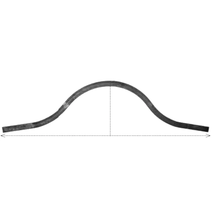 Piatto Curvo Cancelletto H 270 x L 1116 mm