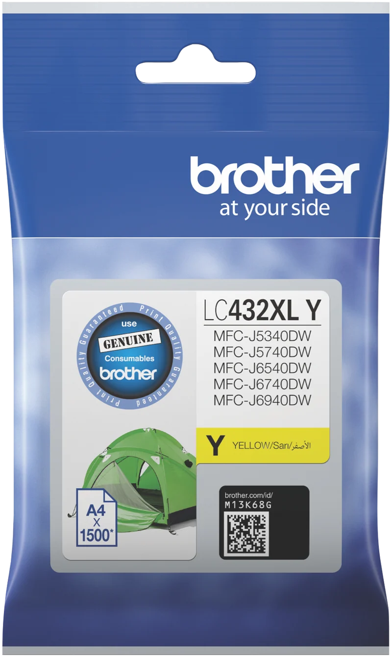 Brother LC432XLY Yellow Ink Cartridge
