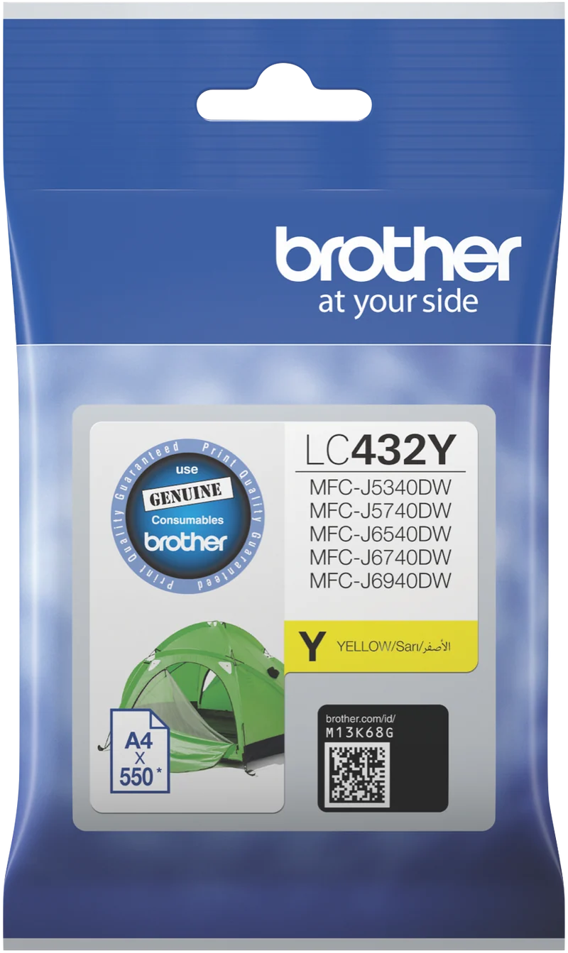 Brother LC432Y Yellow Ink Cartridge