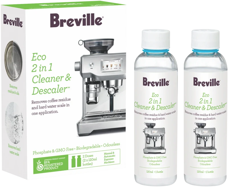 Breville 2 in 1 Cleaner & Descaler 2 x 120ml