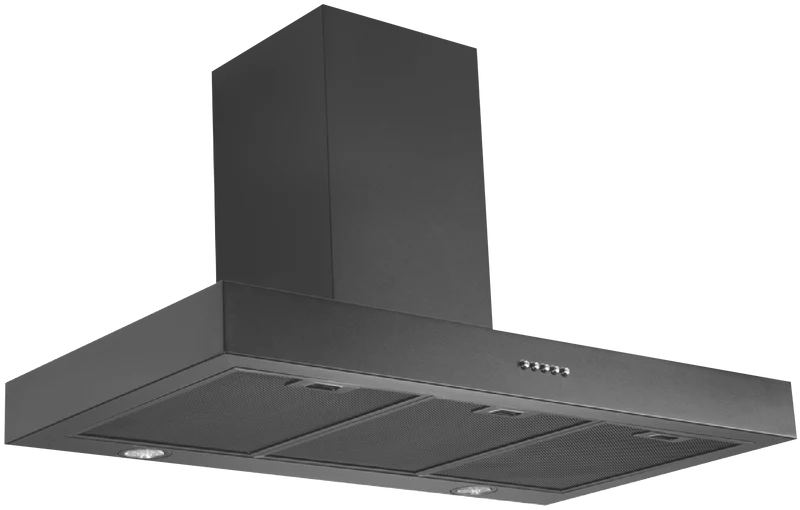 Schweigen 90cm Non-Silent Wallmount Rangehood, Black