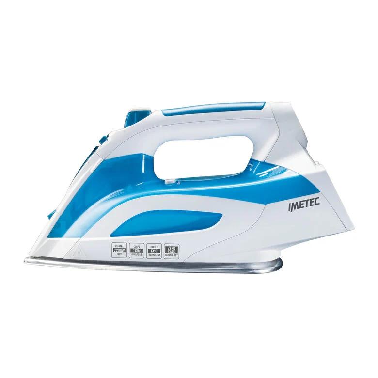 Imetec Intellivapor K3 Ferro da stiro a secco e a vapore Acciaio inossidabile 2300 W Blu, Bianco