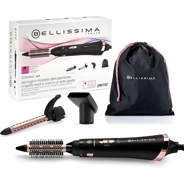 Bellissima Imetec Modellatore Aria Calda 3 In 1