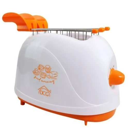Tostapane elettrico dcg con pinze per toast farciti design retro 700w compatto