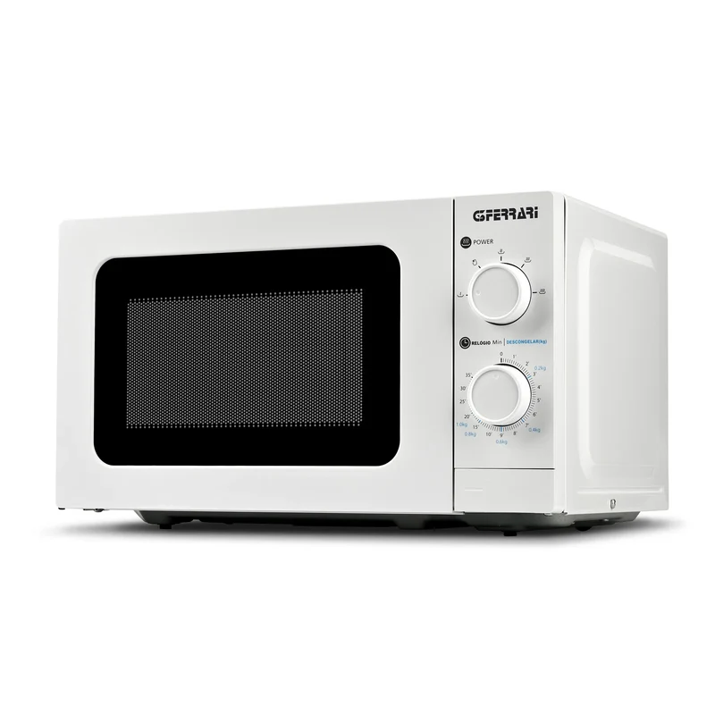 G3 Ferrari G10172 Forno a Microonde "Otello", 20 Litri, 700W, Timer 35 minuti, Luce interna, Accessori inclusi, Bianco