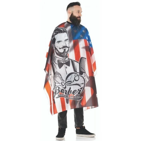 Mantella Taglio Barber 160 h x 140 Poliestere Idropellente Chiusura Regolabile 6 Bottoni - Xanitalia