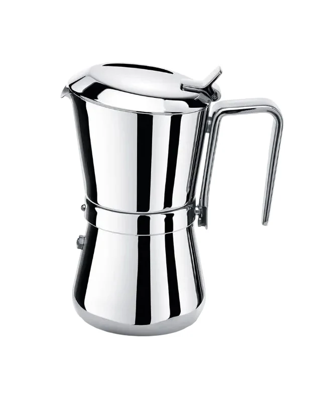Giannini Caffettiera Giannina Restyling 3/1 tazza Acciaio inox Adatta all'induzione Made In Italy
