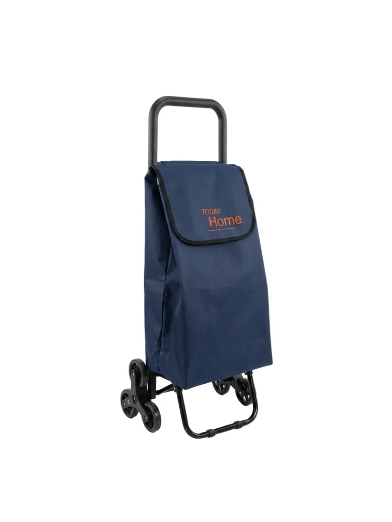 Today Home, Carrello Spesa 42L con 6 Ruote per Scale, Pieghevole, Impermeabile, Leggero, Capacità 25 kg – Modello Tristano