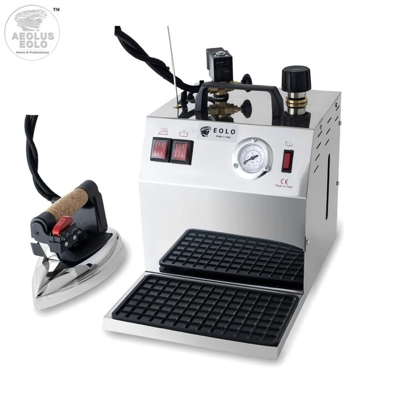 Sistema stirante professionale GV09 INOX con Caldaia in Rame a Risparmio energetico e Resistenza esterna anticalcare (3,5 L) Made in Italy Garanzia 5 anni