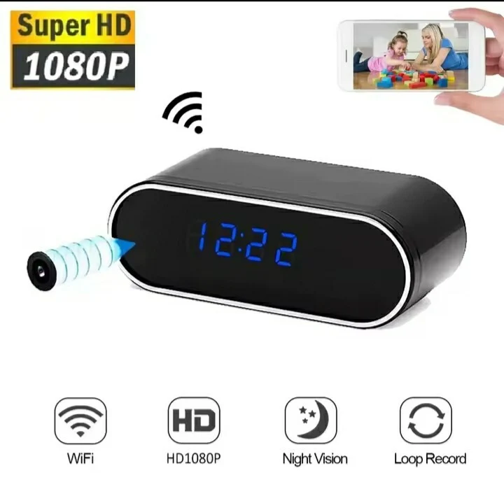 Mini Telecamera Microcamera WiFi comodino Controllo Remoto App android ios