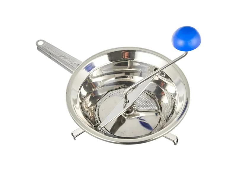Omac Emanuel 190 Mulino Passatutto per alimenti in acciaio inossidabile, grigio, 34,4 x 24 x 10,2 cm