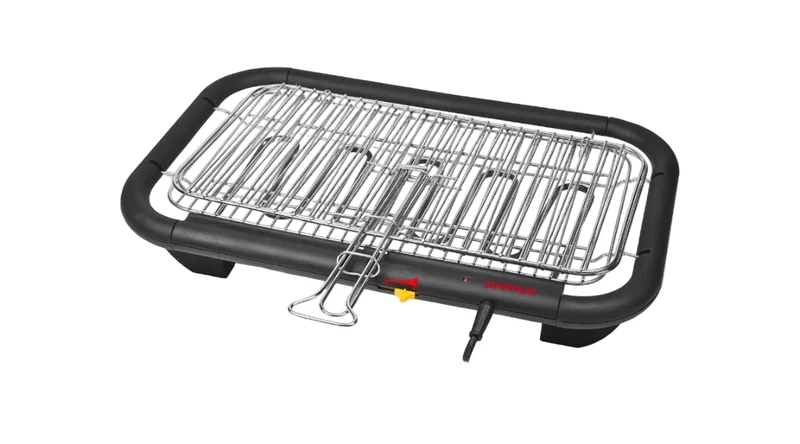 G3 Ferrari G10027 Galactic Grill Barbecue Griglia Elettrica XL, 2300 W, Regolazione temperatura, Griglia Inox, Vassoio porcellanato, Nero