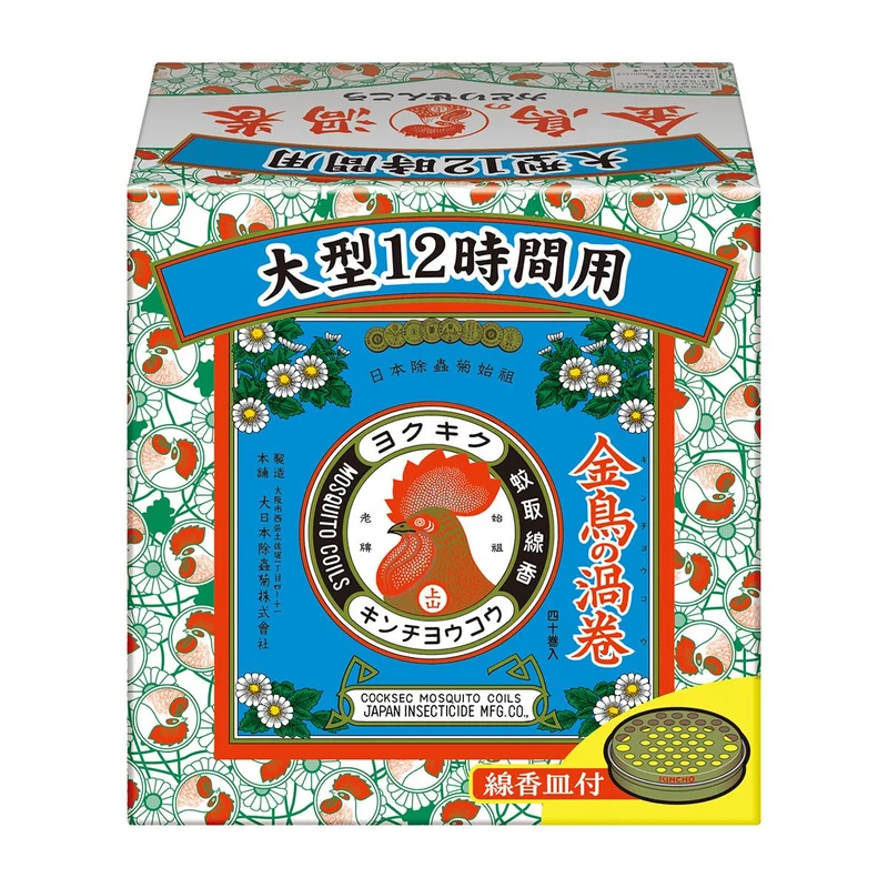KINCHO Mosquito Coil Large 12 Hour 40 Coils Paper Box
