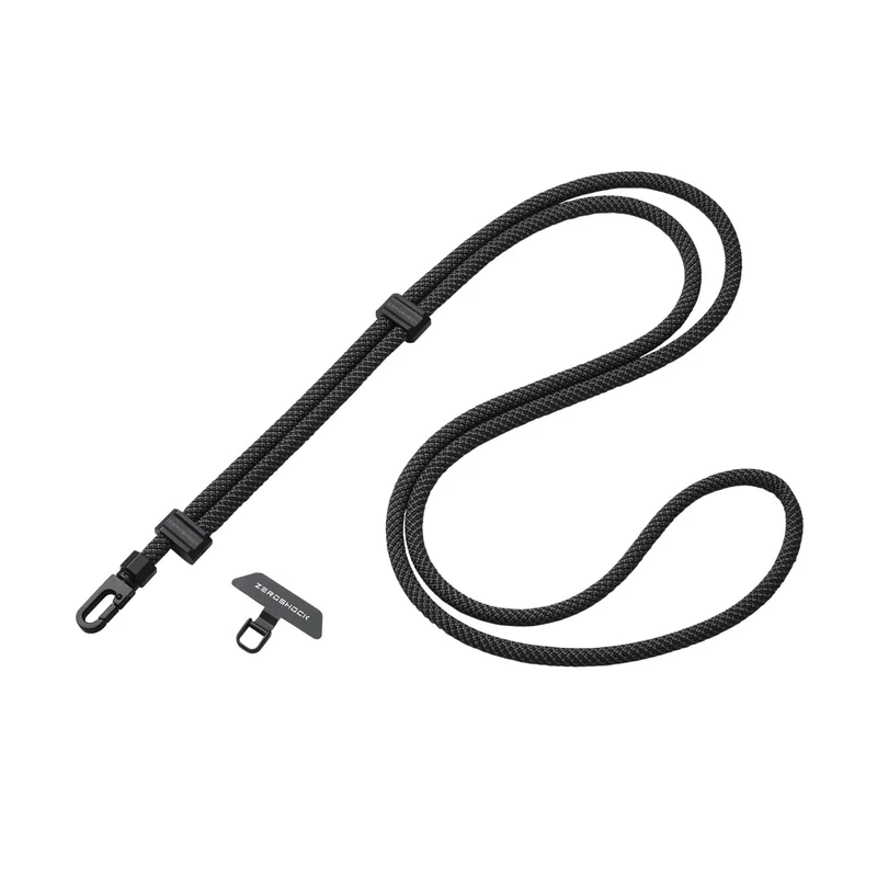 ELECOM ZEROSHOCK Phone Shoulder Strap 7mm 150cm Black P-STSDH1ZEROBK
