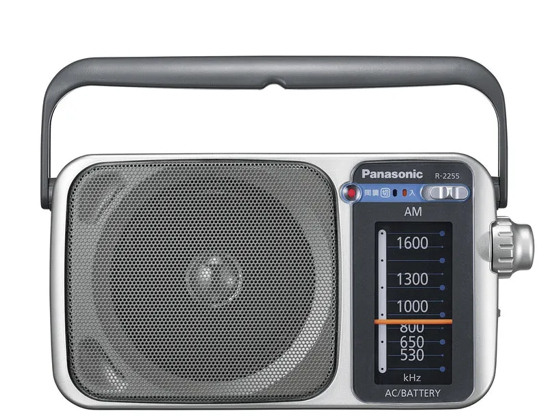 Panasonic AM Band Radio Silver R-2255-S