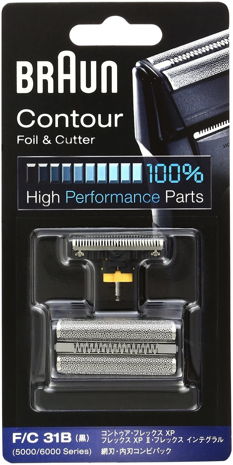 Braun Shaver Replacement Foil & Cutter Pack Black F/C31B
