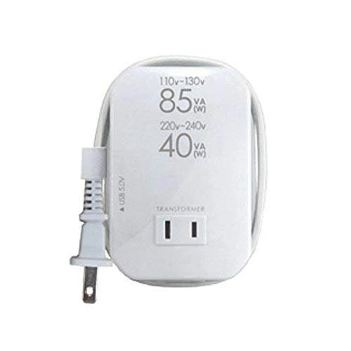 Kashimura Worldwide Compatible Slim Voltage Transformer WT76M Travel