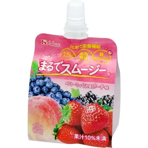 House Wellness Foods “Like a Smoothie” Berry Mix & Peach Flavor 150g