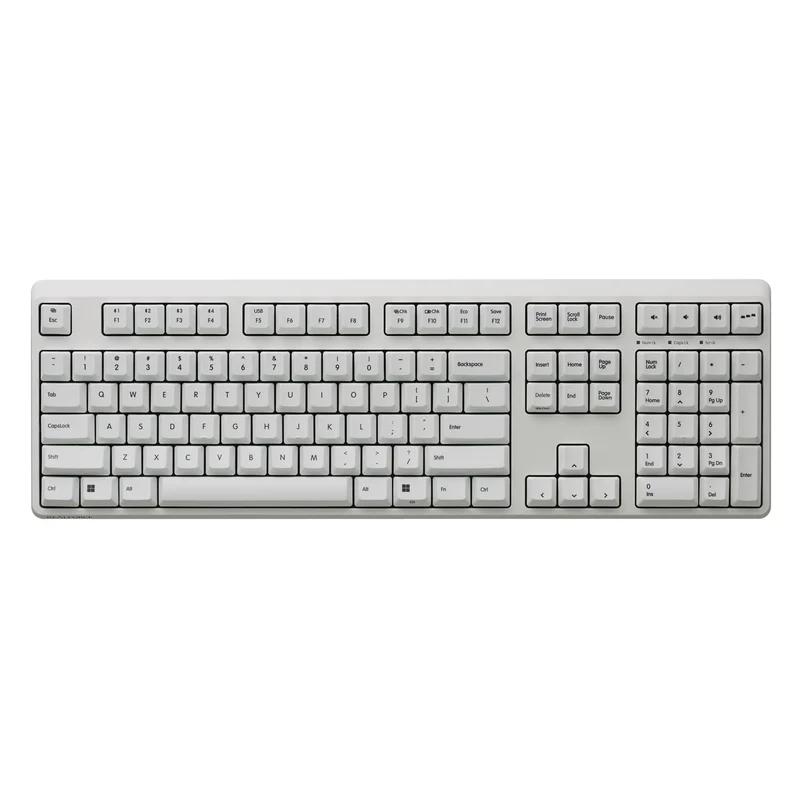 REALFORCE R4 Hybrid Full-Size Keyboard 45g US Layout Super White R4HB21