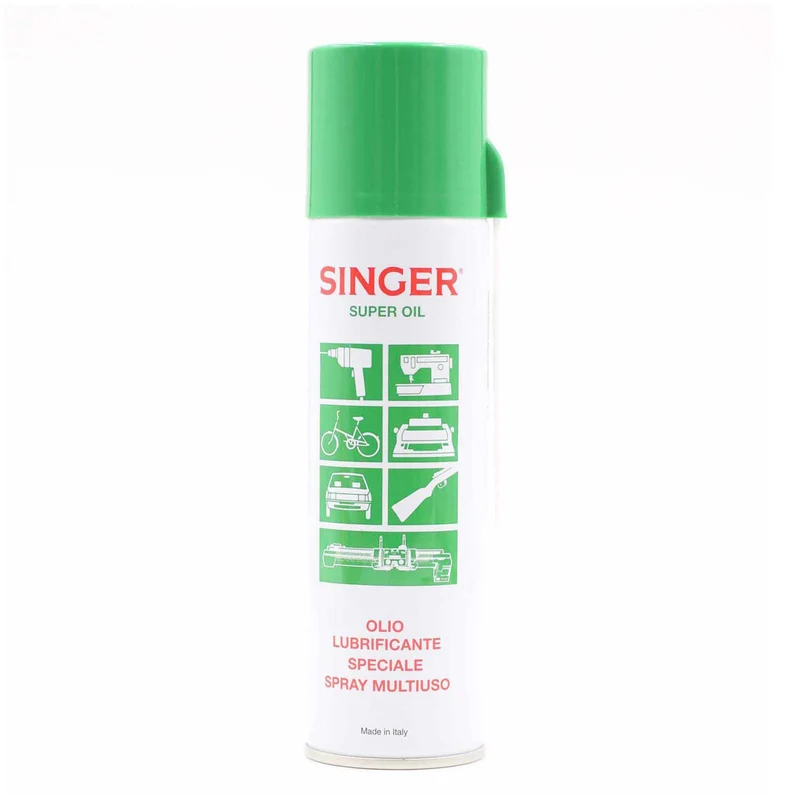 SINGER SUPER OIL OLIO LUBRIFICANTE SPECIALE SPRAY MULTIUSO