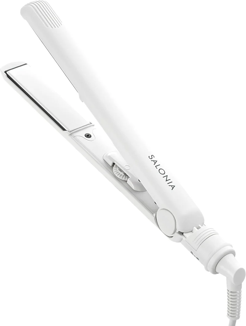 SALONIA Straight Hair Iron 24mm White SL-004SW AC100-240V