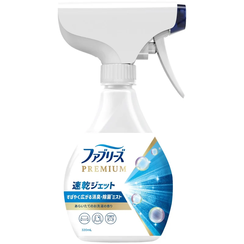Febreze PREMIUM Quick Dry Jet Freshly Washed Laundry Scent Bottle 320 mL