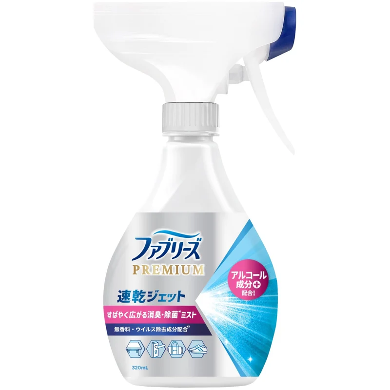 Febreze Fabric Premium Quick Dry Jet Unscented Bottle 320 mL