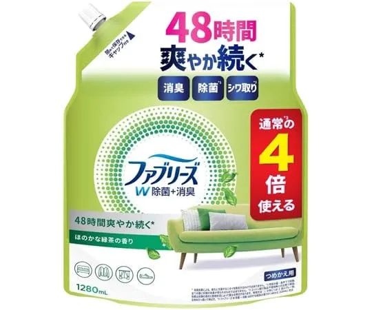 Febreze W Fabric Spray Subtle Green Tea Scent Refill 1280ml
