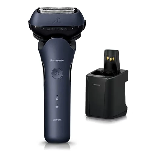 Panasonic Ramdash 3-Blade Electric Shaver Men ES-L380W-A Blue Automatic Cleaner AC100-240V