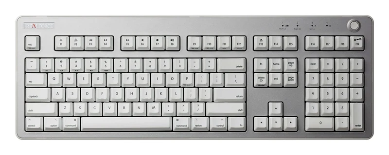 REALFORCE R3 Keyboard Hybrid Full 45g Array for Mac English Array Light Silver & Super White R3HF21