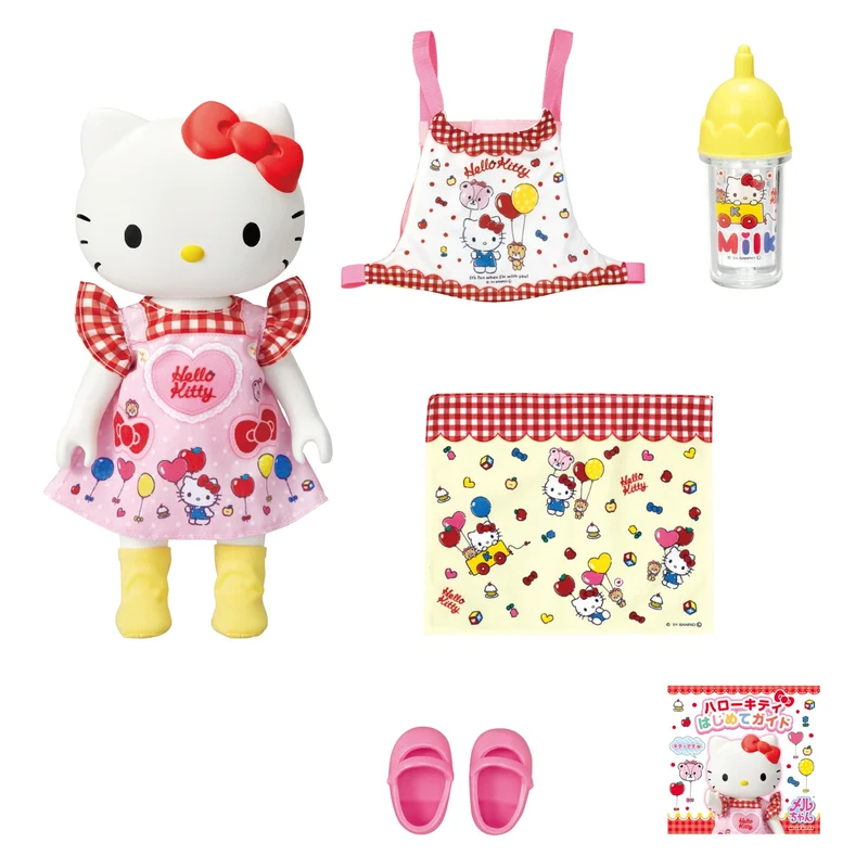 Pilot Mell-chan Doll Set “Care-Loving Hello Kitty” (Ages 1.5+)