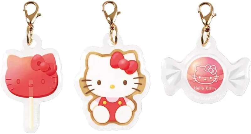 Sanrio Hello Kitty Characters Trio Charm approx 40×40×3 mm