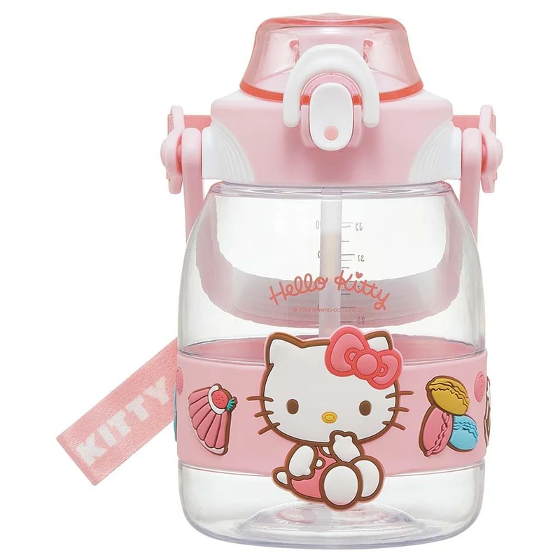 Skater 1 2L Straw Hopper Water Bottle for Girls – Sanrio Hello Kitty