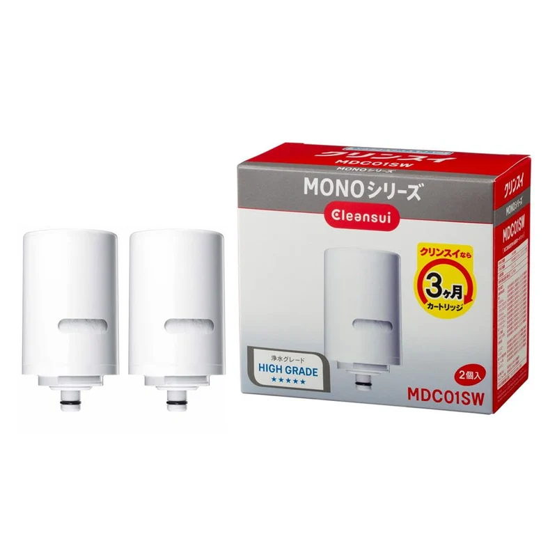 Cleansui MONO Faucet-Mounted Water Filter Replacement Cartridges 2-Pack MDC01SW