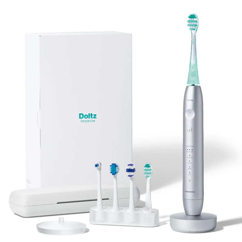 Panasonic Doltz Sonic Vibration Toothbrush Bluetooth EW-DT88-S Silver AC100-240V