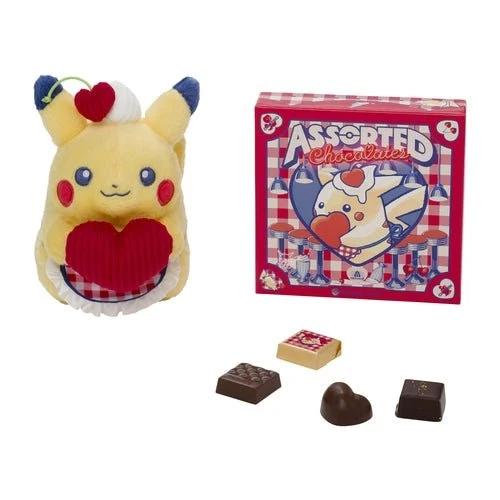 Pokemon X Morozoff assort chocolate with plush toy Pikachu
