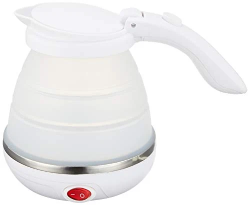 MIYOSHI MCO Collapsible Travel Kettle 500ml Voltage Switchable White MBE-TK02/WH