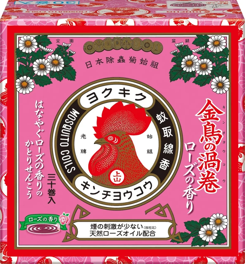 Kincho Katori Senko Mosquito Coil Rose Scent 30 Coils Insect Repellent